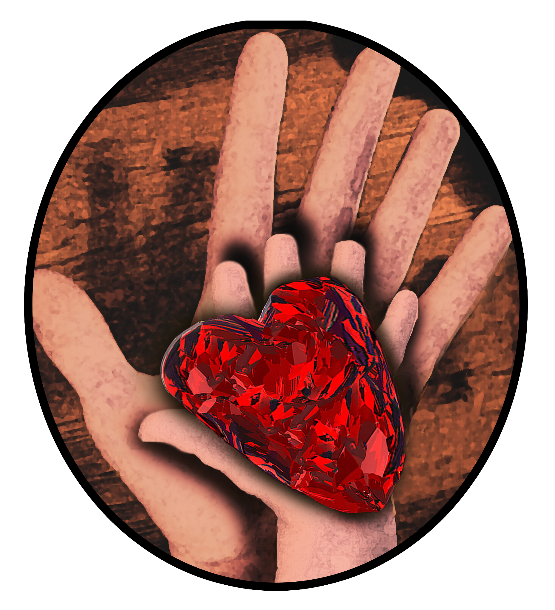 Ruby in child's hand
